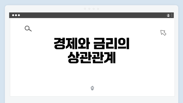 경제와 금리의 상관관계
