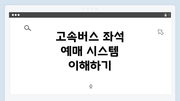 고속버스 좌석 예매 시스템 이해하기
