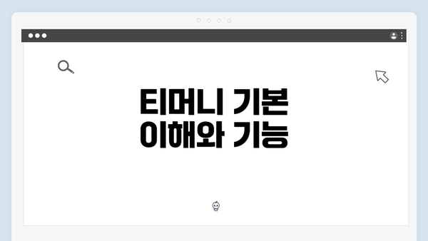 티머니 기본 이해와 기능