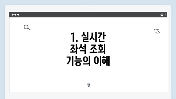 1. 실시간 좌석 조회 기능의 이해