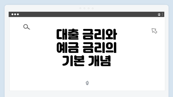 대출 금리와 예금 금리의 기본 개념