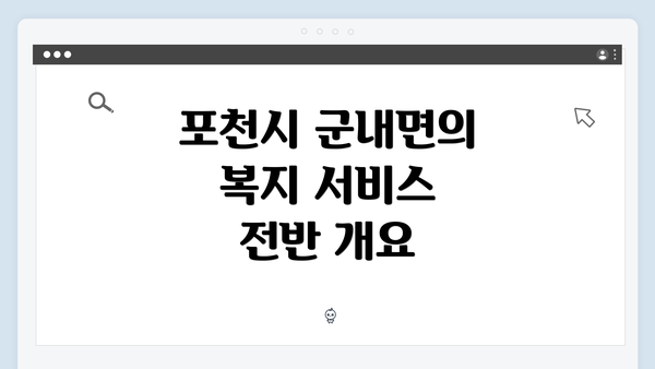 포천시 군내면의 복지 서비스 전반 개요