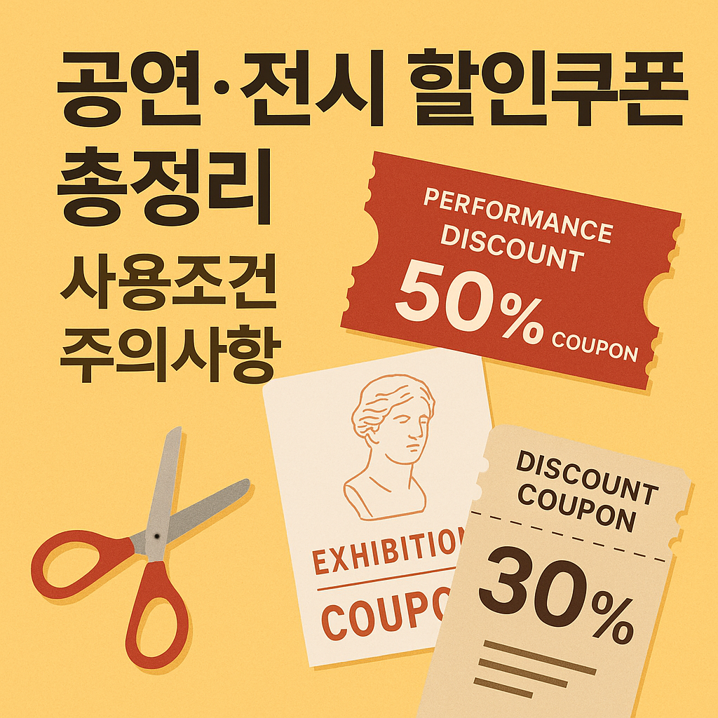 공연 전시 할인쿠폰