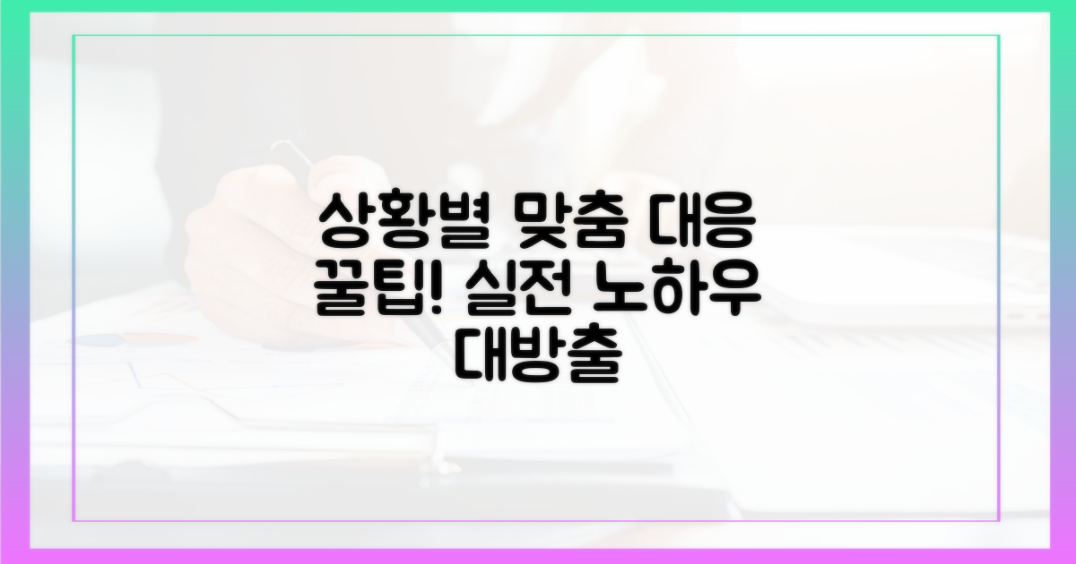 실전 팁: 상황별 맞춤 대응