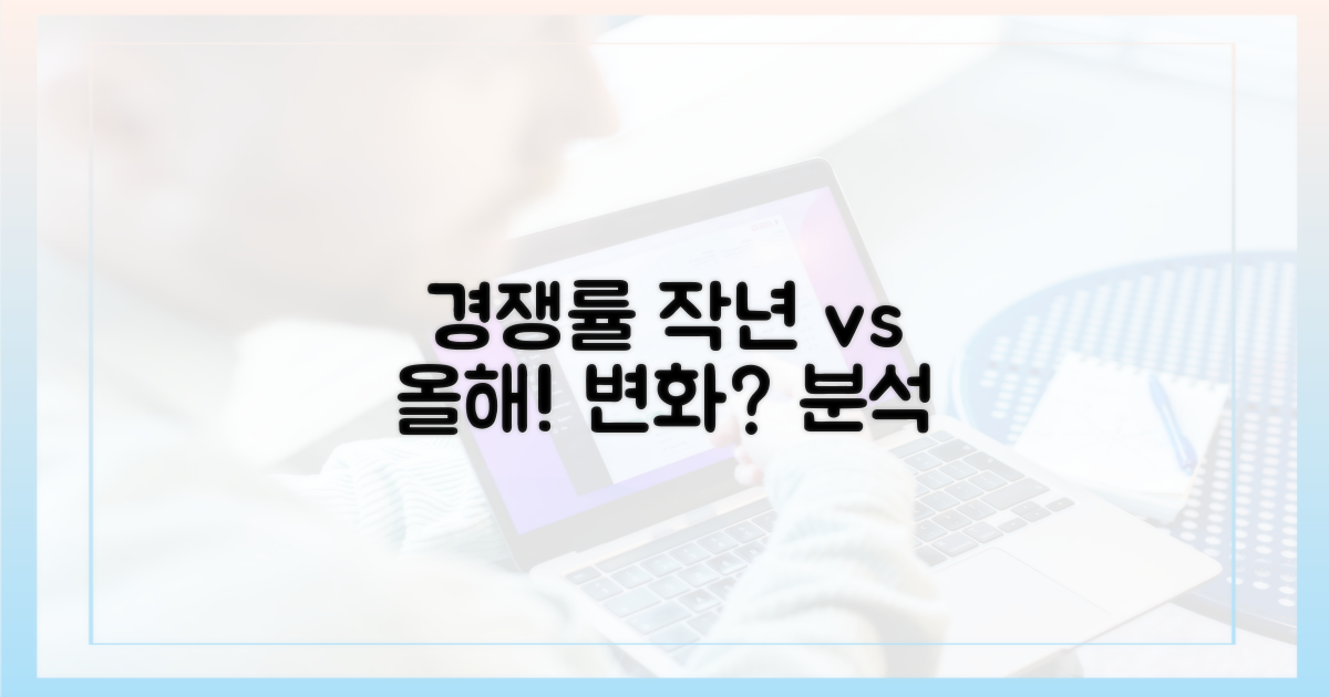 경쟁률: 작년과 올해, 달라진 점은?