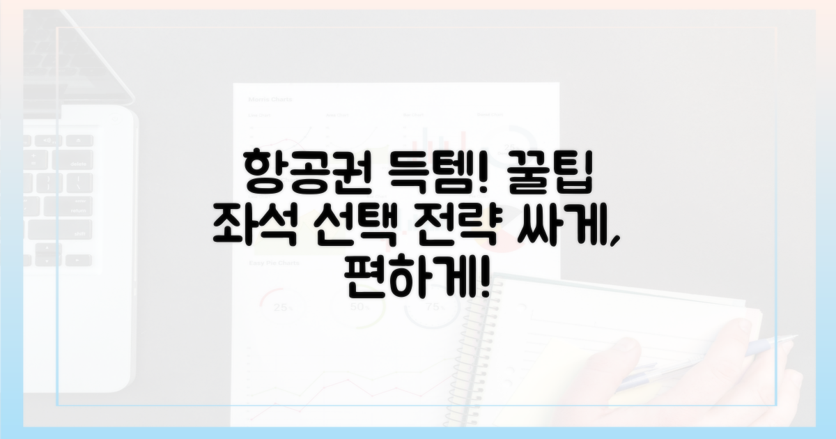 항공권 득템, 좌석 선택 전략