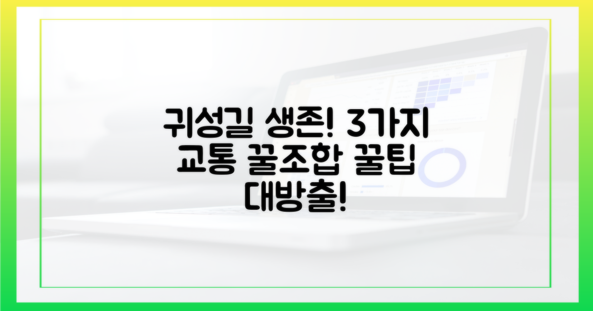 3가지 교통 수단 조합, 귀성길 생존 전략