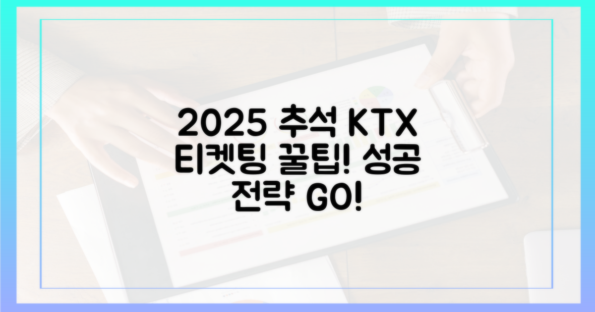 2025 추석 KTX, 성공적인 티켓팅을 위한 핵심 전략