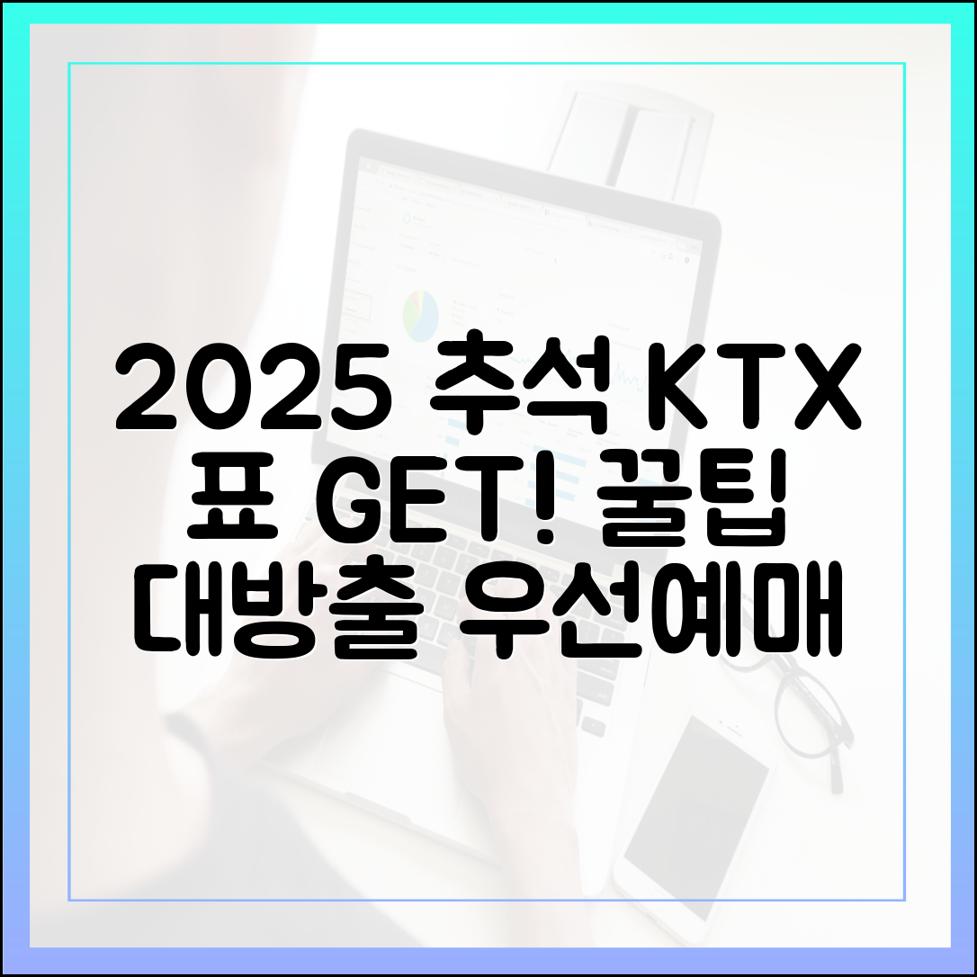 2025 추석 KTX 표, 놓치지 마세요! (feat. 우선예매/시간/노선