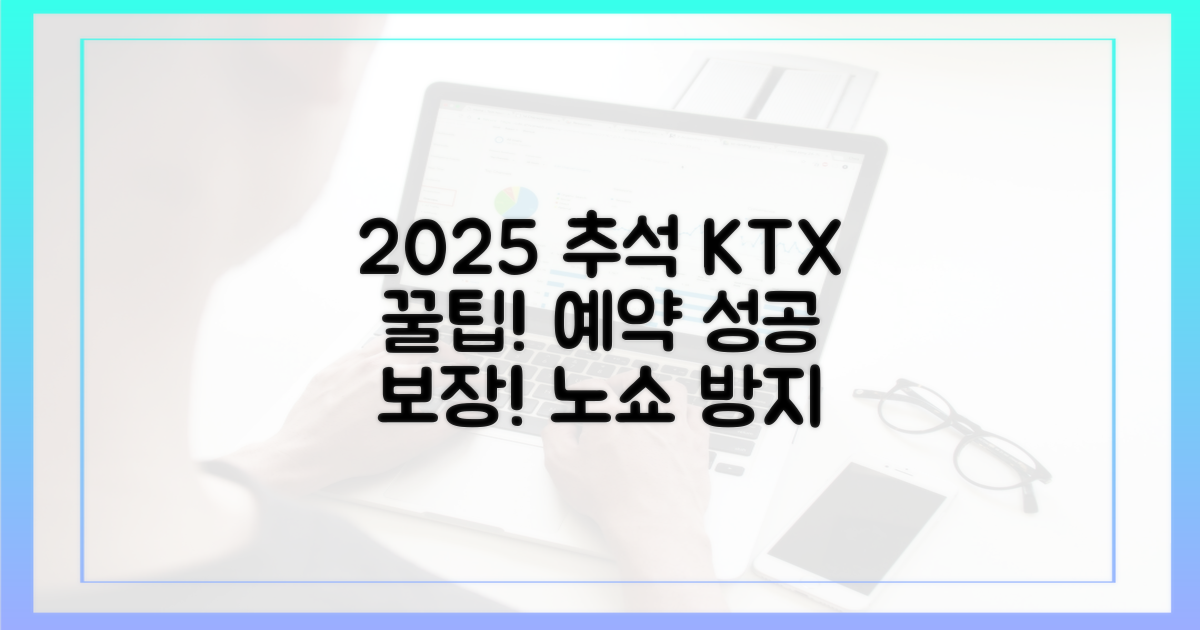 2025년 추석, KTX 예약 완벽 가이드: 노쇼 방지 & 성공 팁