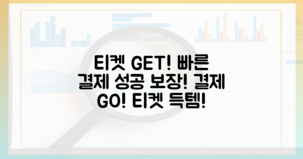 빠른 결제로 티켓 확보!