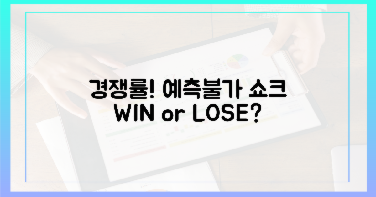 경쟁률, 예측 불가능성!