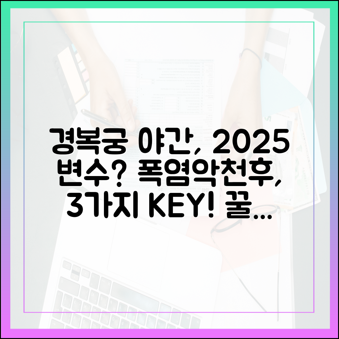 폭염·악천후 속 경복궁 야간관람? 2025 변수 3가지!
