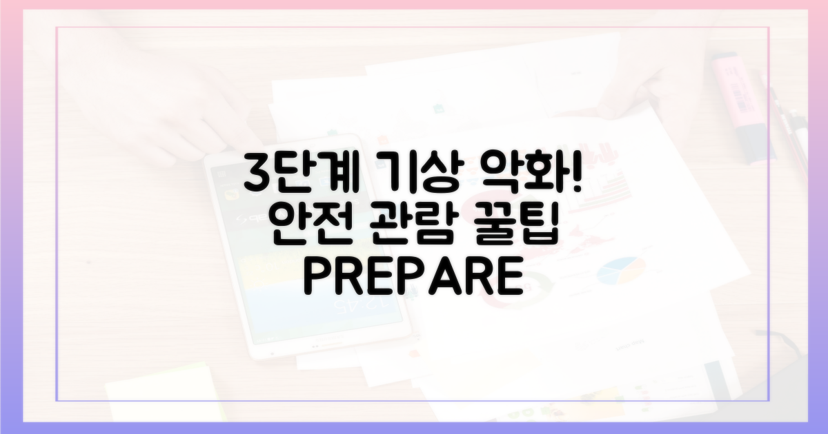 3단계 기상 악화 시나리오: 안전한 관람을 위한 준비