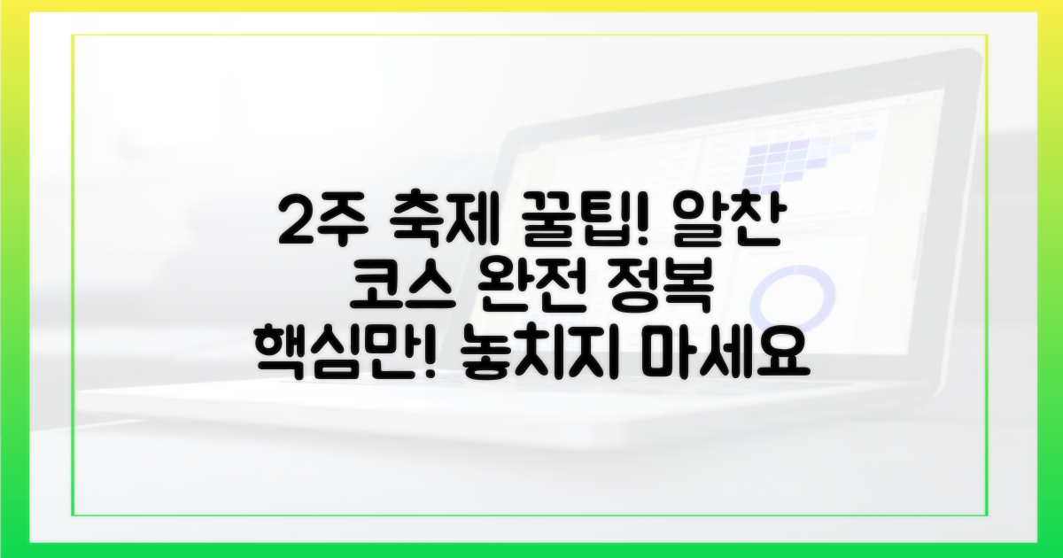 2주간의 축제, 알찬 코스 추천