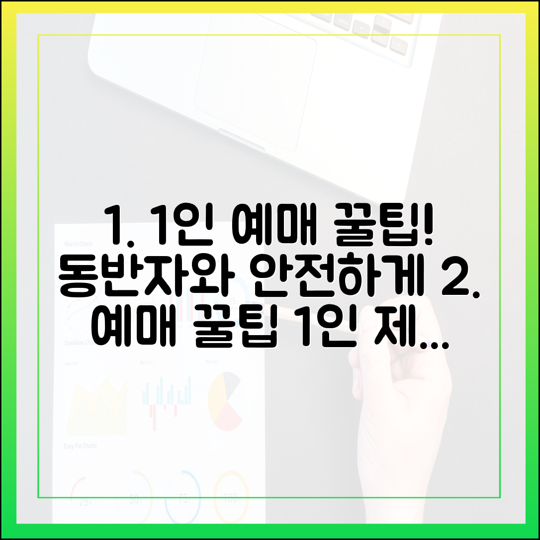 1인 예매 제한, 동반자와 안전하게 예매하는 꿀팁!
