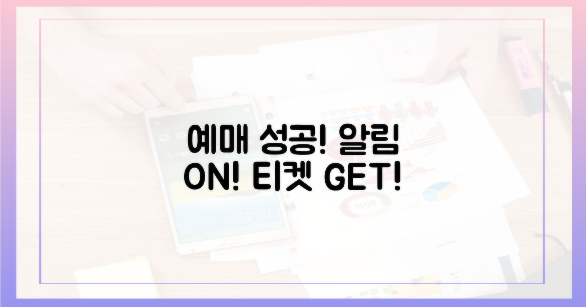 예매 성공, 알림 설정이 전부