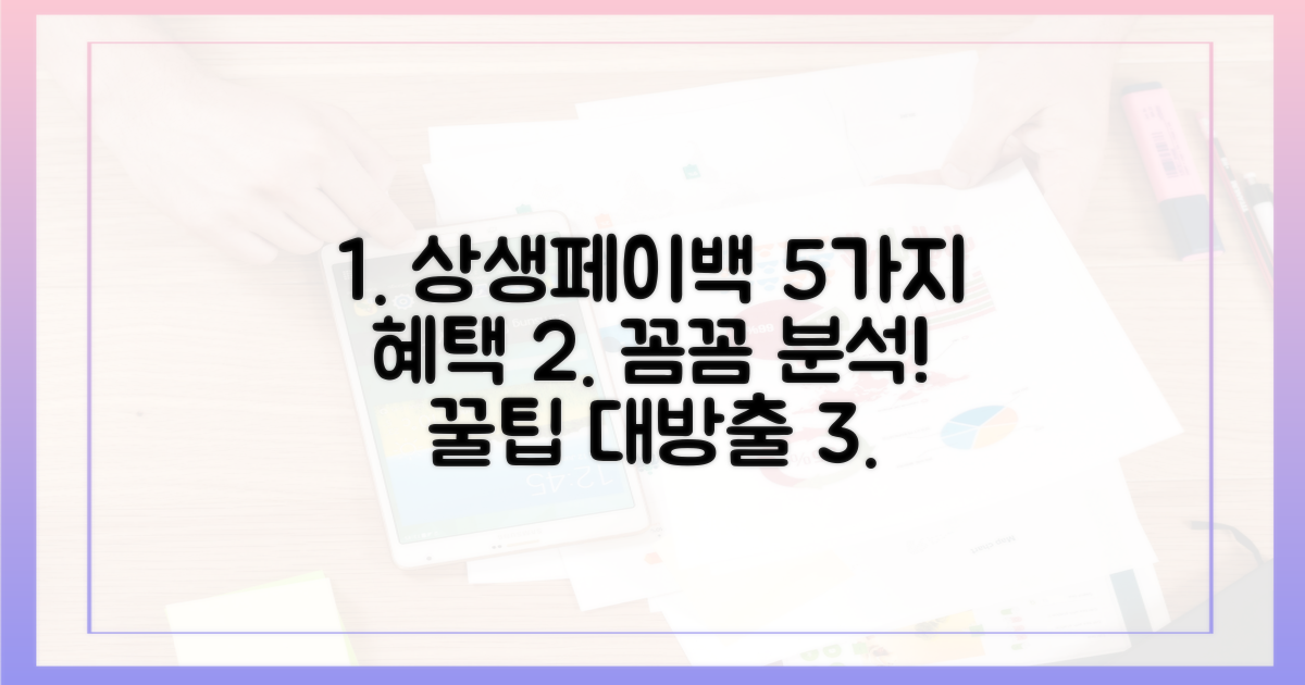 5가지 상생페이백 혜택 꼼꼼 분석