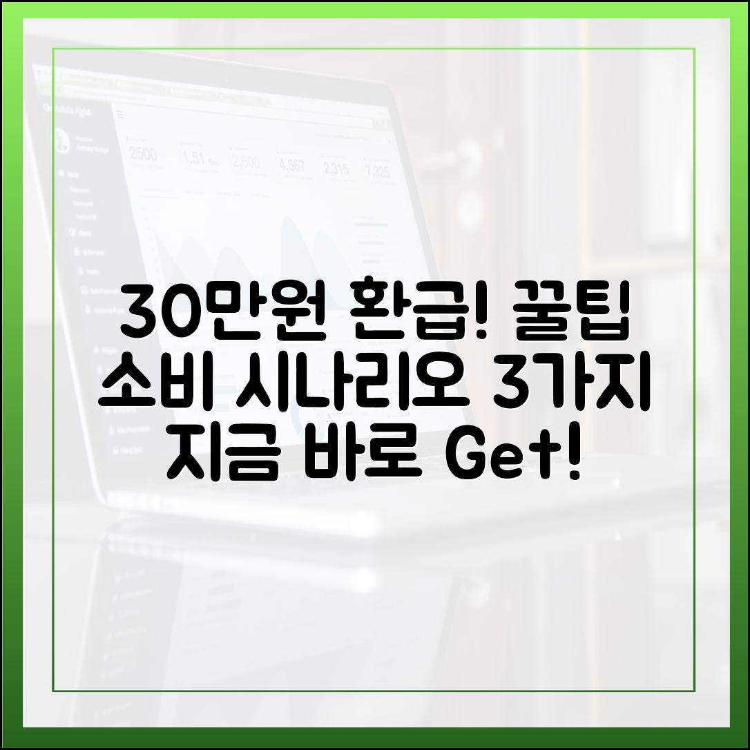 쉽게 30만원 환급! 실제 소비 시나리오 3가지