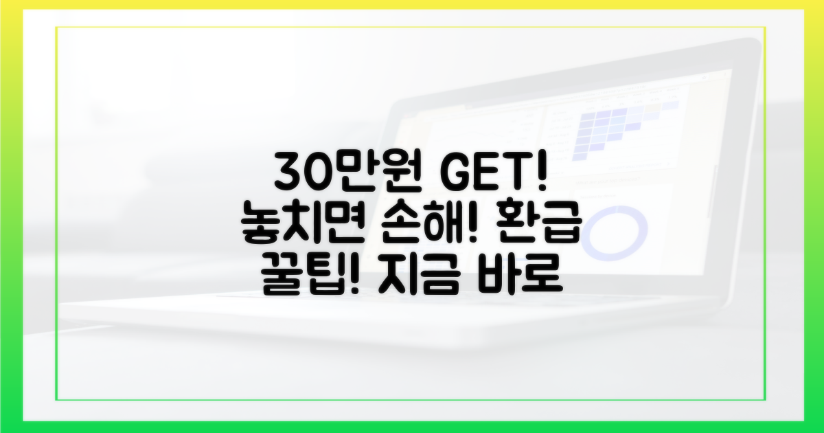 30만원 환급, 놓치지 말고 챙기세요!