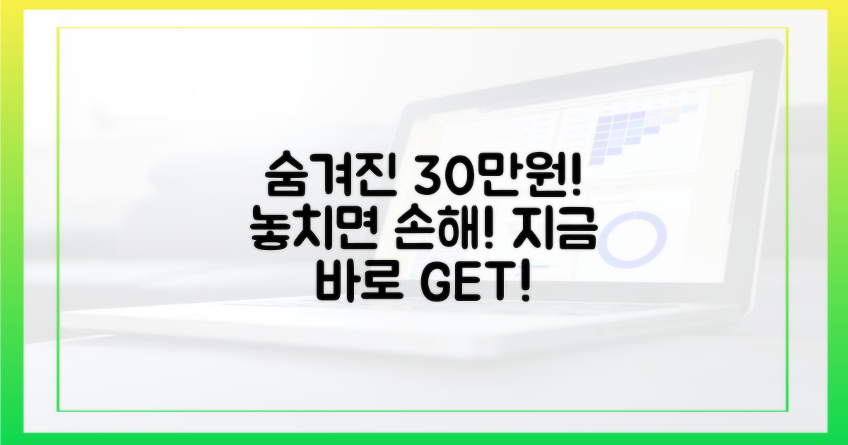 숨겨진 30만원, 놓치지 마세요!