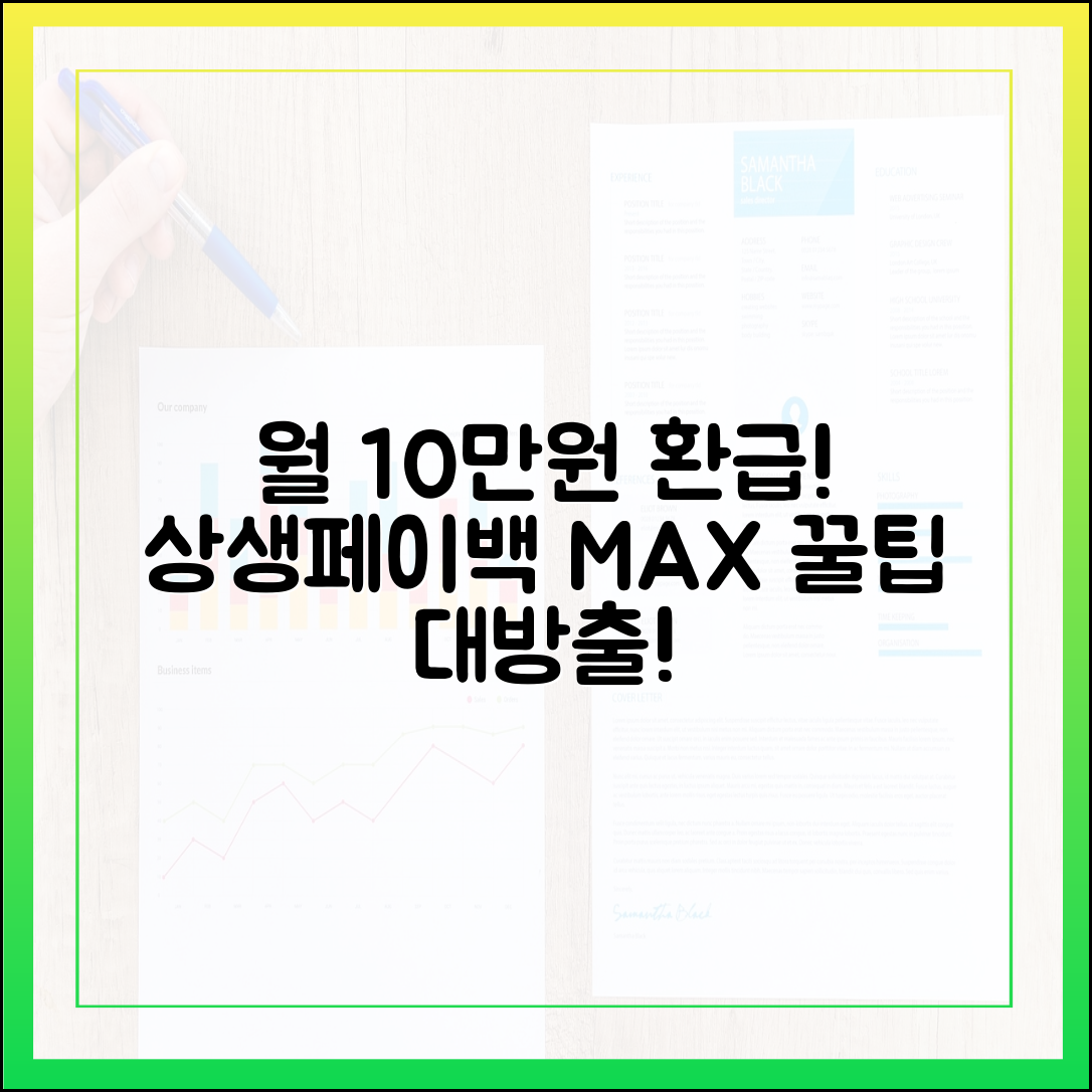월 10만원 환급? 상생페이백, 극대화 방법은?