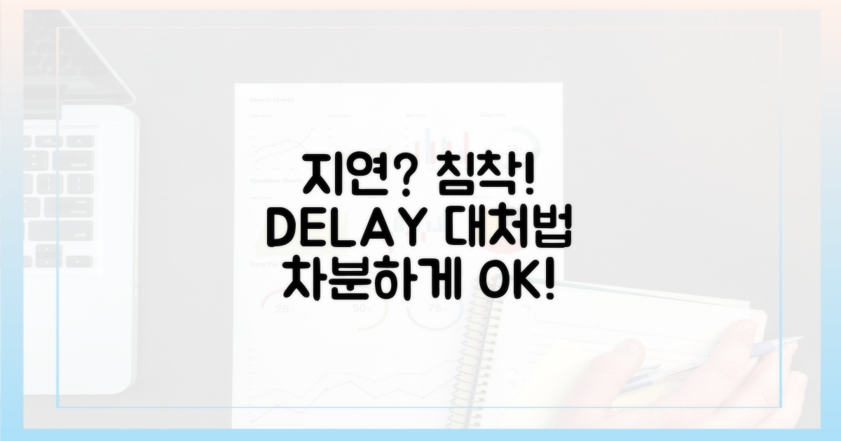 지연, 침착하게 대처하세요!