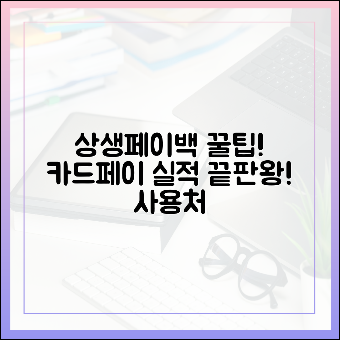 상생페이백 꿀팁! 카드·페이 실적 어디까지? 사용처 체크리스트 (초보자도 OK!