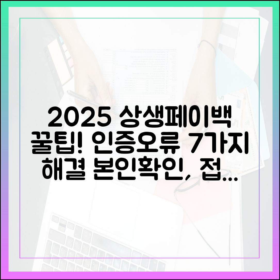 2025 상생페이백 인증 오류 7가지 완벽 해결! (본인확인·접속 폭주 대응