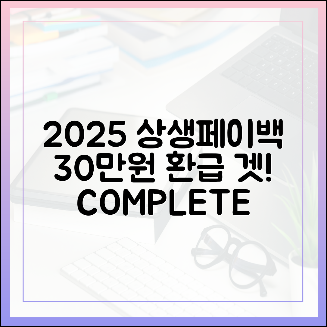 2025 상생페이백 완벽 가이드: 30만 원 환급 찬스!
