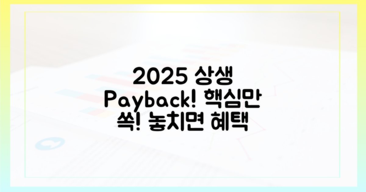 2025 상생페이백, 놓치면 후회! 핵심만 쏙쏙!