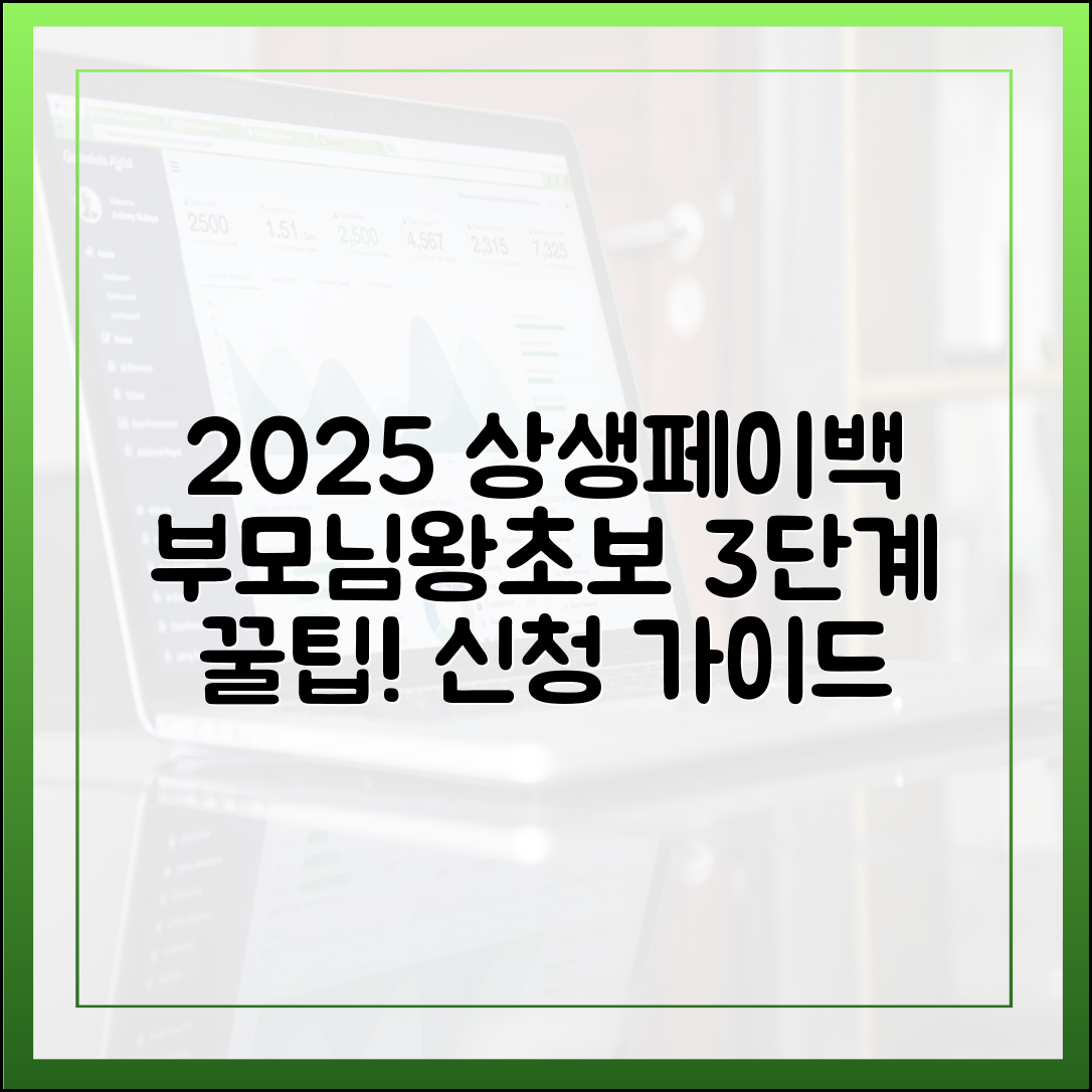 2025 상생페이백: 부모님·왕초보 맞춤 신청 가이드 3단계