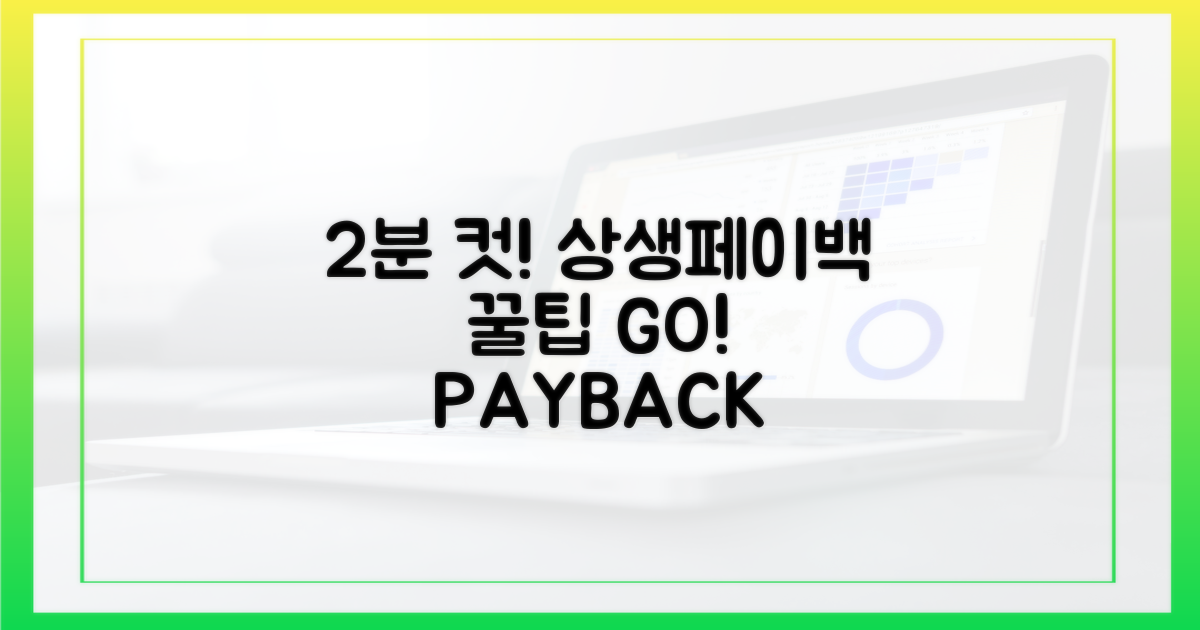 2분 만에 끝내는 상생페이백 가이드