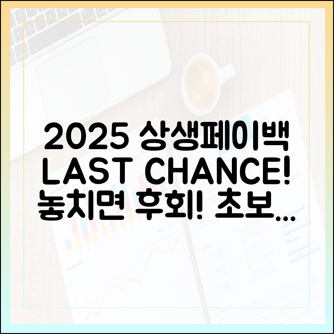 2025 상생페이백 막차! 놓치면 후회, 초보도 OK! 체크포인트