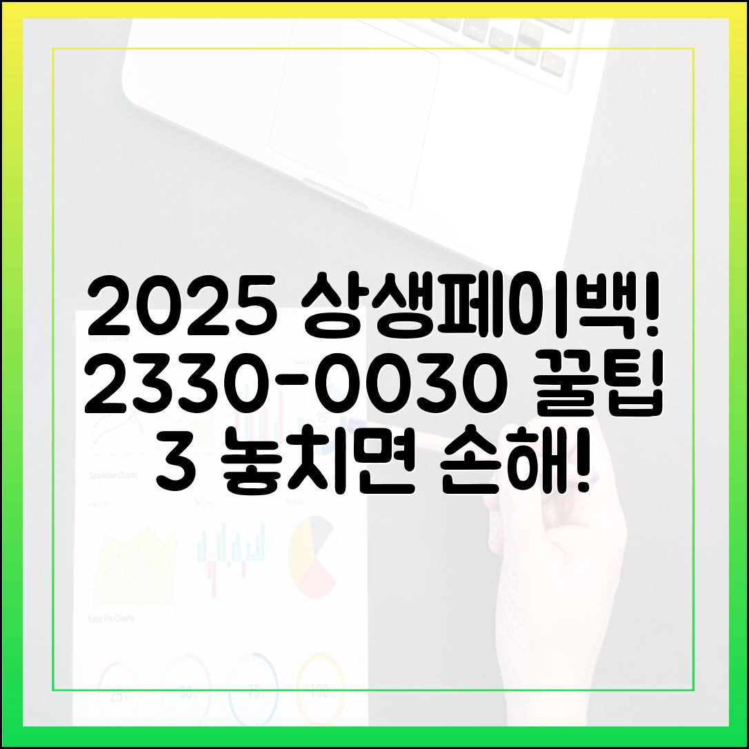 2025 상생페이백, 23:30~00:30 신청! 놓치면 후회할 꿀팁 3가지