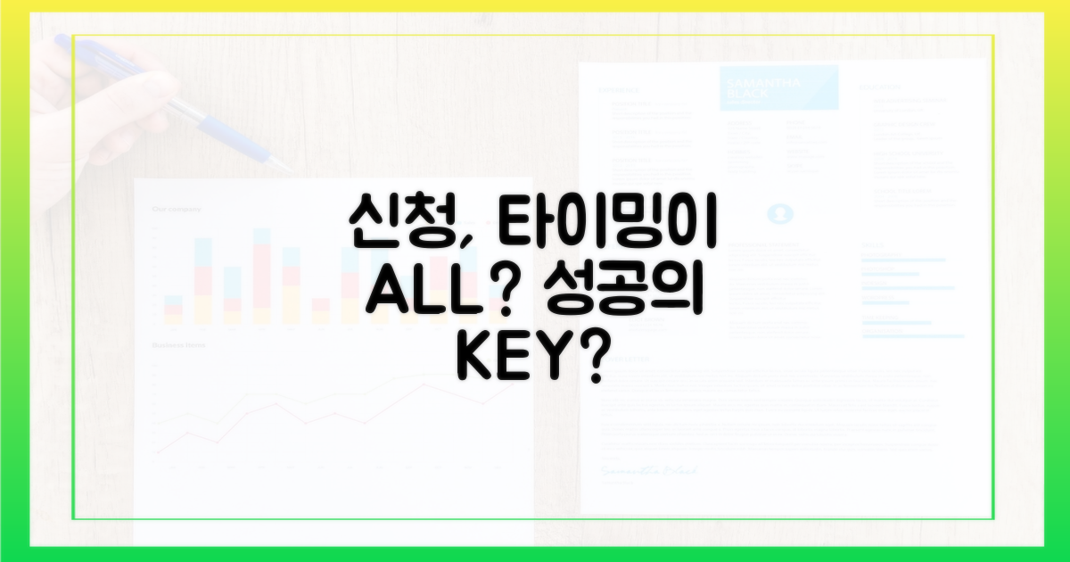 신청, 타이밍이 전부일까?