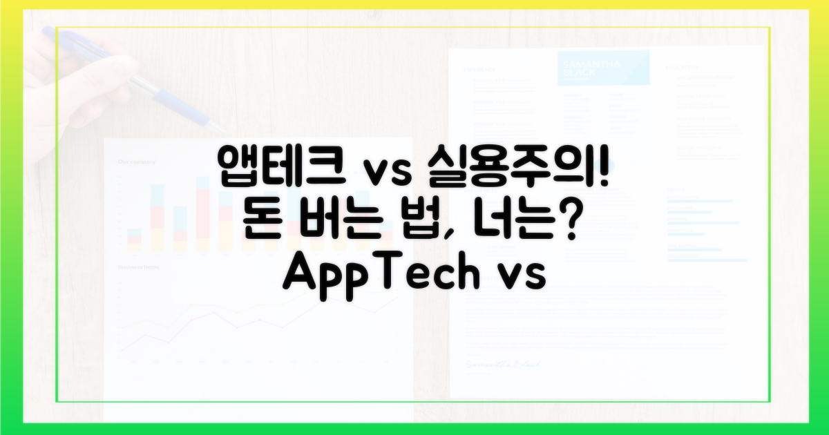 앱테크족 vs 실용주의자