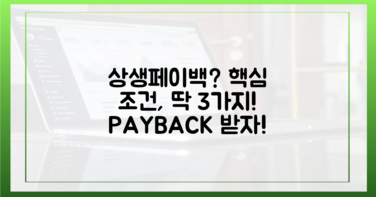상생페이백, 핵심 조건은?