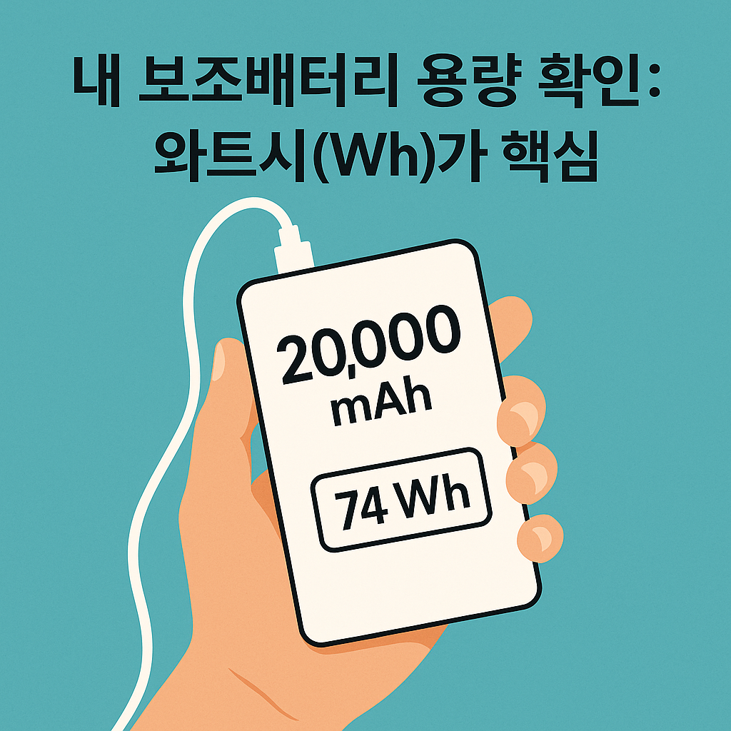 보조배터리 기내 반입