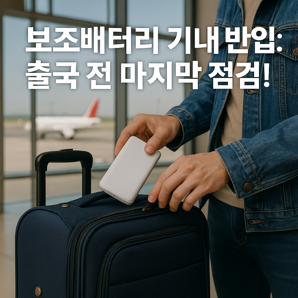 보조배터리 기내 반입